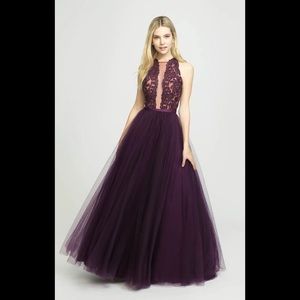 NWT Madison James Eggplant Ball Gown
